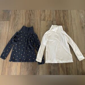 H&M set of two organic cotton turtleneck tops for little girls size 2-4 years